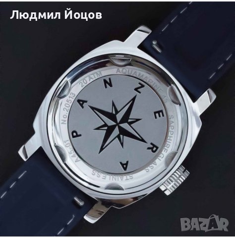 Мъжки часовник Panzera Aquamarine 45 НОВ - 1195.00 лв., снимка 3 - Мъжки - 43213342