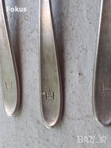 Стари колекционерски дебело посребрени лъжички на Sambonet, снимка 3 - Антикварни и старинни предмети - 53408618