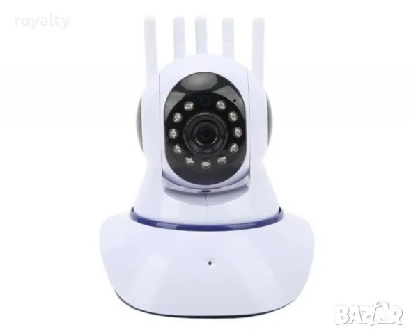 Домашна Wi-Fi камера за видеонаблюдение с 5 антени – 2MP HD 1080P, снимка 5 - IP камери - 49173644