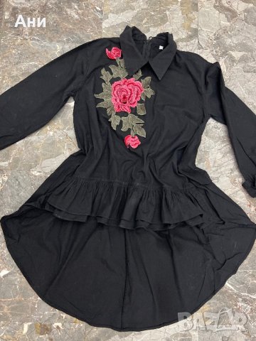 Асиметрична роза с рози, снимка 3 - Жилетки - 43289270