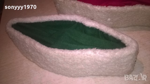 бг калпак-2бр-зелен и червен-27/28х7см-ретро от соца, снимка 4 - Колекции - 27526369