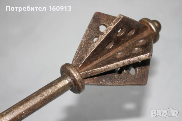 Оригинален Старинен Западноевропейски Боен Буздуган., снимка 11 - Антикварни и старинни предмети - 51443258