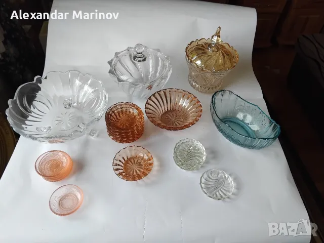 Кристални и стъклени вази и фруктиери, снимка 7 - Вази - 49542874