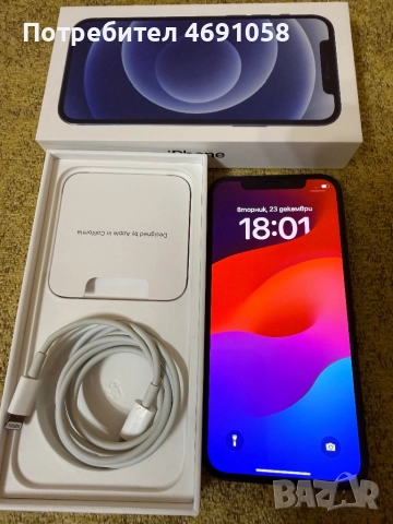 iPhone 12 128gb black, снимка 3 - Apple iPhone - 52887092