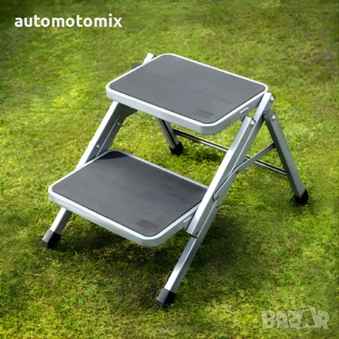 Сгъваема метална стълба, 2 стъпала - 8431, снимка 5 - Аксесоари и консумативи - 53510557