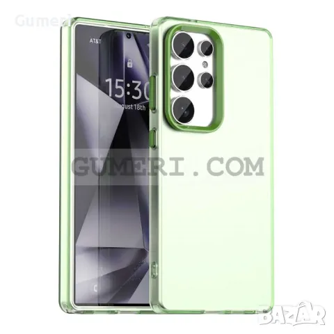 Samsung Galaxy S25 Ultra Противоударен Хибриден Гръб - Мат, снимка 5 - Калъфи, кейсове - 49221282