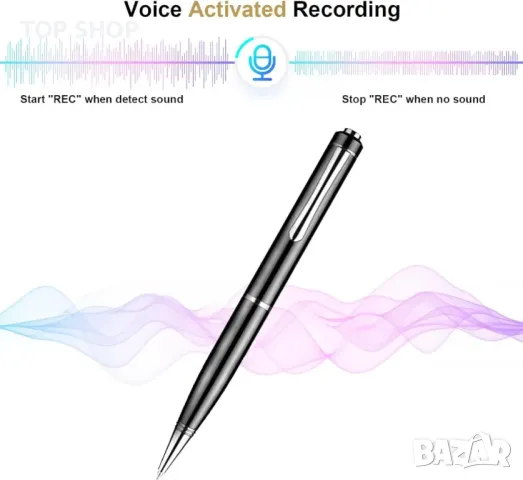 Писалка- записващо аудио устройство 64GB от Junforbs, снимка 3 - Слушалки и портативни колонки - 48638497