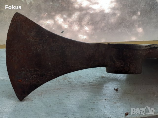 Голяма военна киркобрадва брадва секира инструмент маркирана, снимка 5 - Антикварни и старинни предмети - 37218381