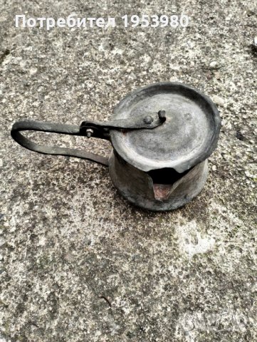 Медна котленица чайник за греяна ракия, снимка 1 - Антикварни и старинни предмети - 43743607