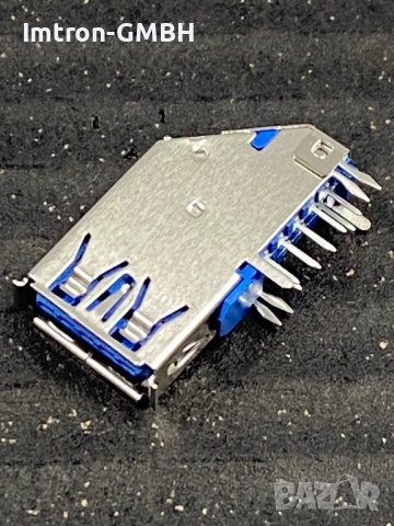 Конектор USB SS-52000-002 Conn USB 3.0 Type A RCP 9 POS Solder RA Thru-Hole 1 Port Bulk