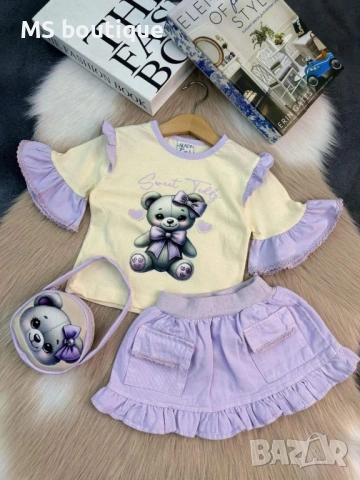 Детски комплект за момиче от три части 