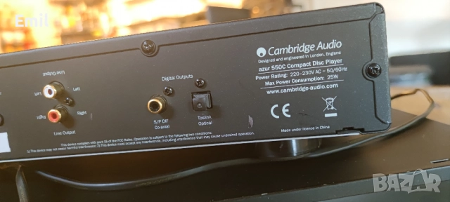 Cambridge Audio Azur 550c Black CD Player, снимка 4 - Ресийвъри, усилватели, смесителни пултове - 52351510