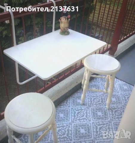 НОВА ! Неразпечатвана БАЛКОНСКА МАСА за окачване - СГЪВАЕМА , снимка 2 - Маси - 37062031