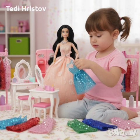 Голяма кукла с много рокли и аксесоари Beautiful Doll, снимка 2 - Кукли - 52449443