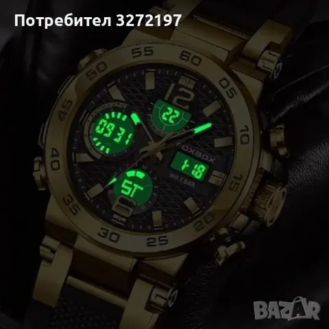 FOXBOX,двоен дисплей, дигитален+аналогов, водоустойчив, снимка 7 - Мъжки - 48169501