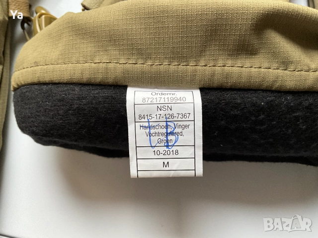 Ръкавици зимни тактически военни водоустойчиви с мембрана ECWCS W+R Pro оригинални NL ARMY НОВИ, снимка 7 - Екипировка - 52903950