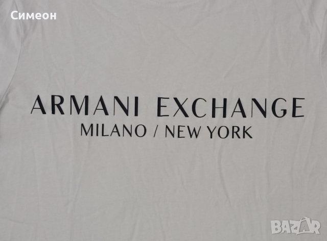 Armani Exchange оригинална тениска L памучна фланелка, снимка 4 - Тениски - 43409191