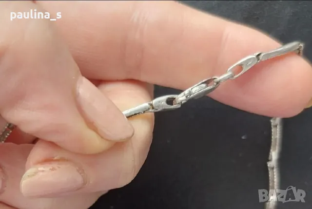 Два броя / Сребърно колие с камъни / проба 925 Italy , снимка 16 - Колиета, медальони, синджири - 49312478