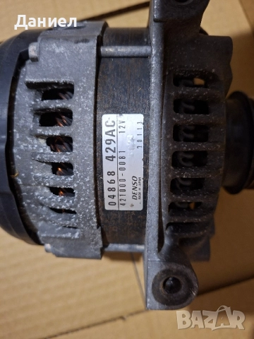 генератор крайслер вояджер 2.5 crd 2001-2007, снимка 3 - Части - 50388822