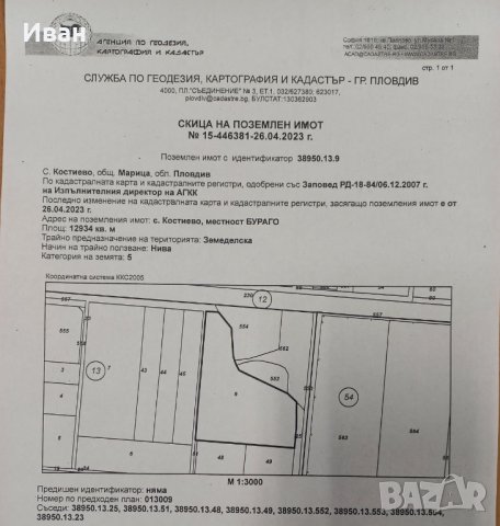 Продава имот, снимка 1 - Парцели - 44128429