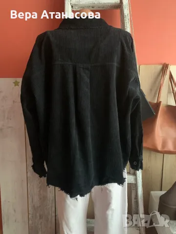 💄 Връхна риза от рипсена материя🥾 oversized модел🔝, снимка 2 - Ризи - 49244618