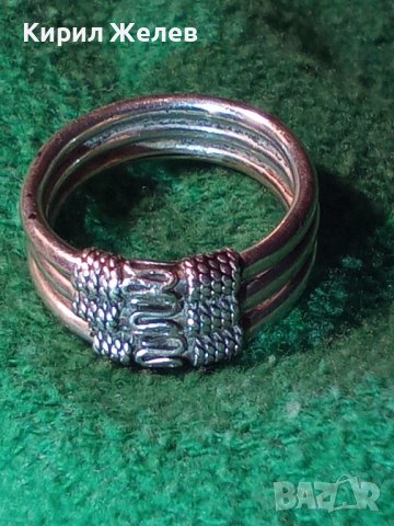 СТАР СРЕБЪРЕН РЕТРО ПРЪСТЕН ВИСОКА ПРОБА СРЕБРО МАЙСТОСКИ - Тип КРАЛСКА ПЛЕТКА ОРНАМЕНТИКА 27349, снимка 3 - Антикварни и старинни предмети - 36797995