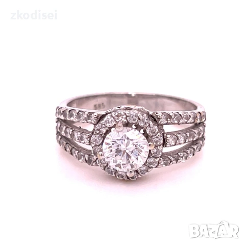 Златен дамски пръстен 4,95гр. размер:58 14кр. проба:585 модел:4947-1