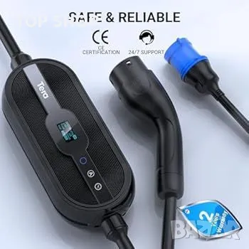 Tera Smart Portable EV Charger 7.6kW Type 2 EV Charger CE & TÜV 32A 240V APP WiFi Bluetooth, снимка 2 - Друга електроника - 48723911