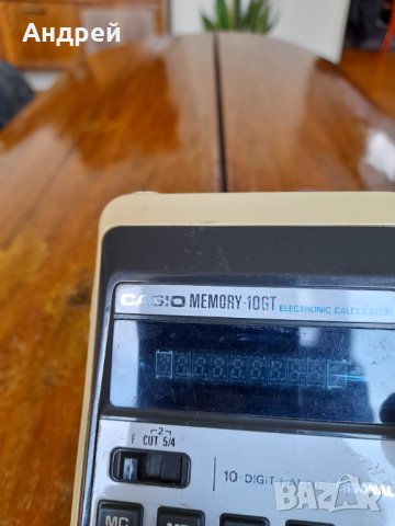 Стар калкулатор Casio Memory 10GT, снимка 3 - Антикварни и старинни предмети - 37675507
