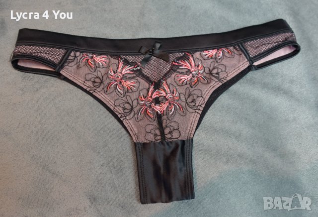 M/L страхотни бразилиани от сатен, тюл и дантела, снимка 9 - Бельо - 38541916