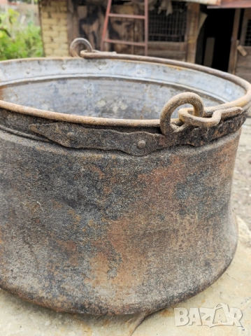 Голямо Метално Котле/Менче , снимка 4 - Декорация за дома - 52082538