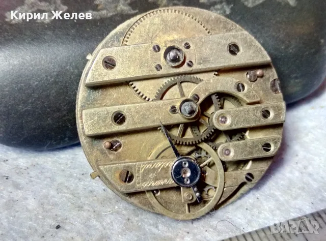 МЕХАНИЗЪМ от СТАР ШВЕЙЦАРСКИ ДЖОБЕН ЧАСОВНИК с ПОРЦЕЛАНОВ РИМСКИ ЦИФЕРБЛАТ За КОЛЕКЦИЯ ЧАСТИ 49683, снимка 6 - Джобни - 48633509