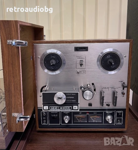 🔊Колекционерски ретро ролков триглав магнетофон AKAI X-201D - магазинно състояние🔊, снимка 7 - Декове - 50612647