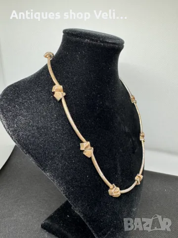 Сребърно колие №5985 , снимка 7 - Колиета, медальони, синджири - 47450244