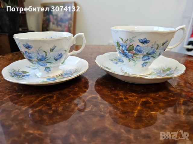 Чаши за кафе от костен порцелан, снимка 3 - Чаши - 52996800