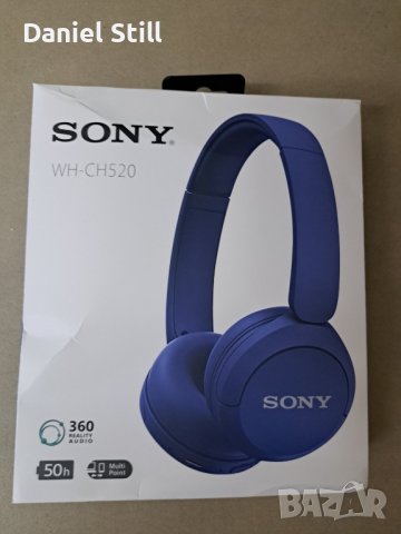 Стерео Безжични Bluetooth слушалки SONY WH-CH520B, снимка 7 - Bluetooth слушалки - 43412062