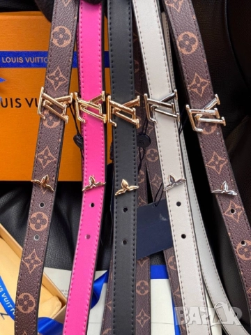 колани от естествена кожа в кутия, торбичка и сертификат valentino garavani louis vuitton , снимка 5 - Колани - 51896870