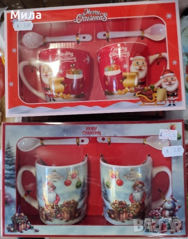 Комплекти коледни чаши 