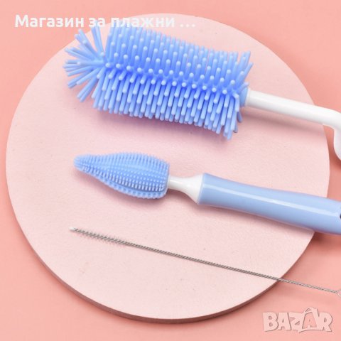 Силиконови четки за миене и почистване на шишета и накрайници - КОД 3709, снимка 5 - Други - 37113855