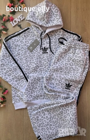 дамски ватиран екип в бяло и бежово, снимка 3 - Спортни екипи - 51755856