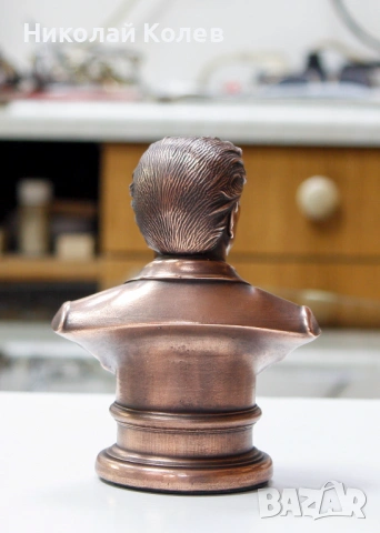 Статуетка-бюст на "Васил Левски".Медна галванопластика., снимка 4 - Статуетки - 53464007