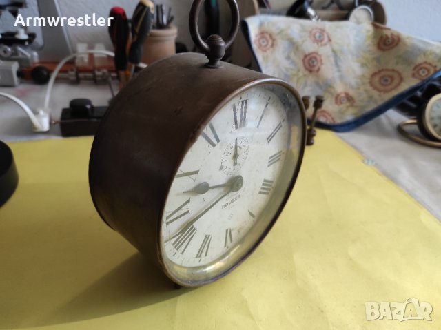 Стар Голям Механичен Часовник Ansonia Clock, снимка 2 - Антикварни и старинни предмети - 43571769