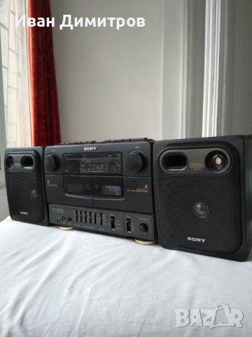 Двукасетъчен стерео радио касетофон Sony CFS-W430S, снимка 7 - Радиокасетофони, транзистори - 43439656