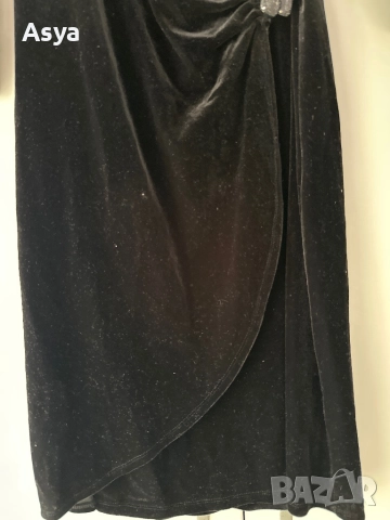 Черна елегантна рокля M&Co petite, снимка 4 - Рокли - 43037939