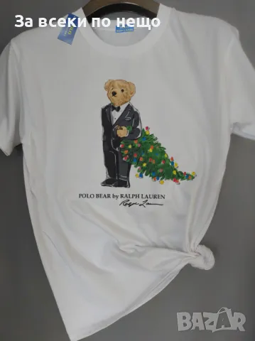 Коледна тениска за мама, татко и дете Polo Bear👚👕Детска тениска👚Дамска👕Мъжка Код LFS215, снимка 2 - Детски тениски и потници - 48255664