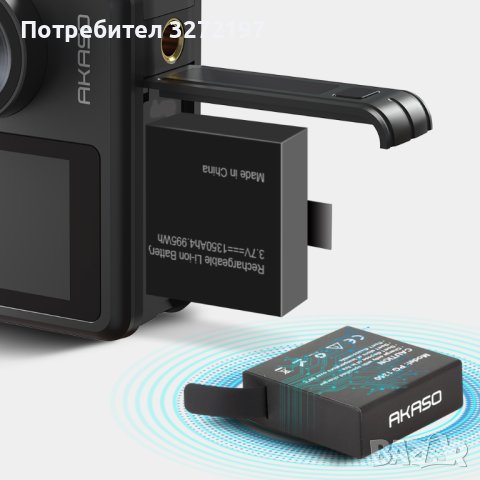 AKASO Brave 7 LE екшън камера 4K30FPS 20MP WiFi със сензорен екран , снимка 3 - Камери - 40438298