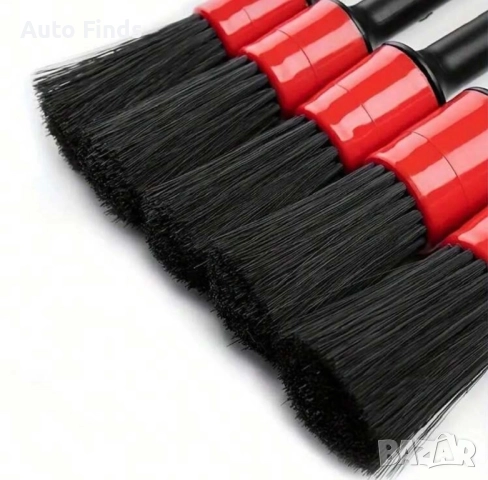 Комплект от 5 броя четки за почистване и детайлинг на автомобил , снимка 2 - Аксесоари и консумативи - 52345877