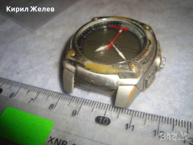 Lafuma 100M Fond Acier СТАР РЯДЪК КОЛЕКЦИОНЕРСКИ КВАРЦОВ МАРКОВ ЧАСОВНИК 30674, снимка 6 - Мъжки - 37918431