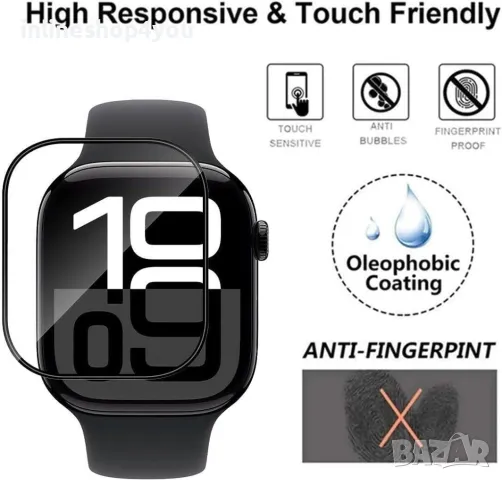 3D Скрийн Протектор за Apple Watch Series 10 - 42mm и 46mm, снимка 4 - Фолия, протектори - 48359766