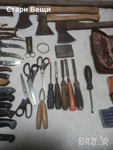 Ножове брадви сатъри ножици инструменти , снимка 16 - Ножове - 53488845